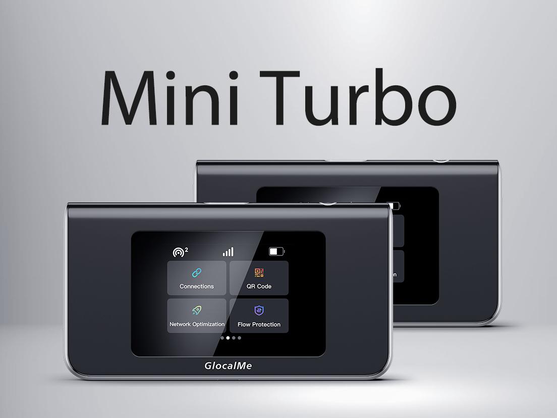 MiniTurbo-4G portable wifi hotspot with touch screen and Hyperconn